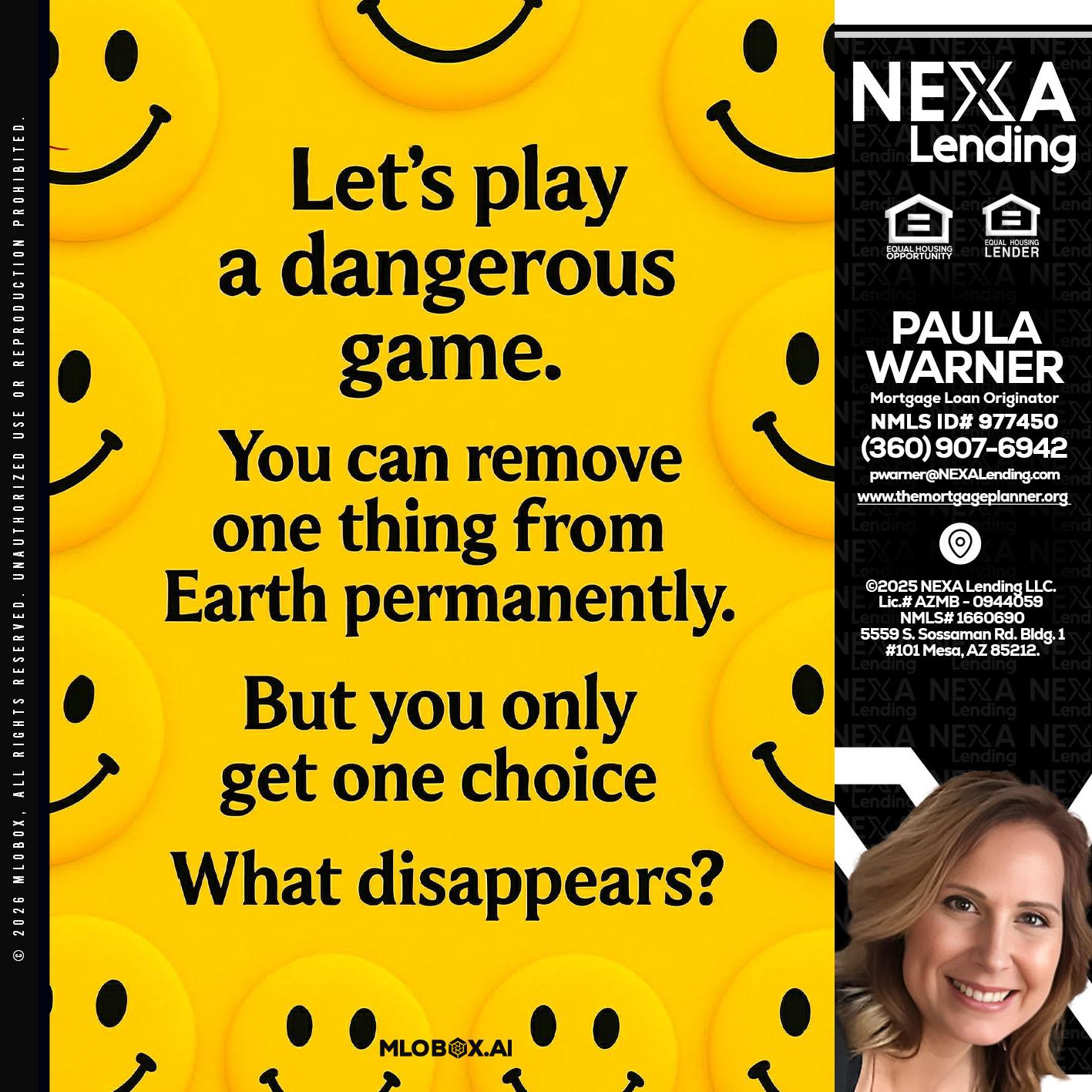 LETS PLAY - Paula Warner -Mortgage Loan Originator