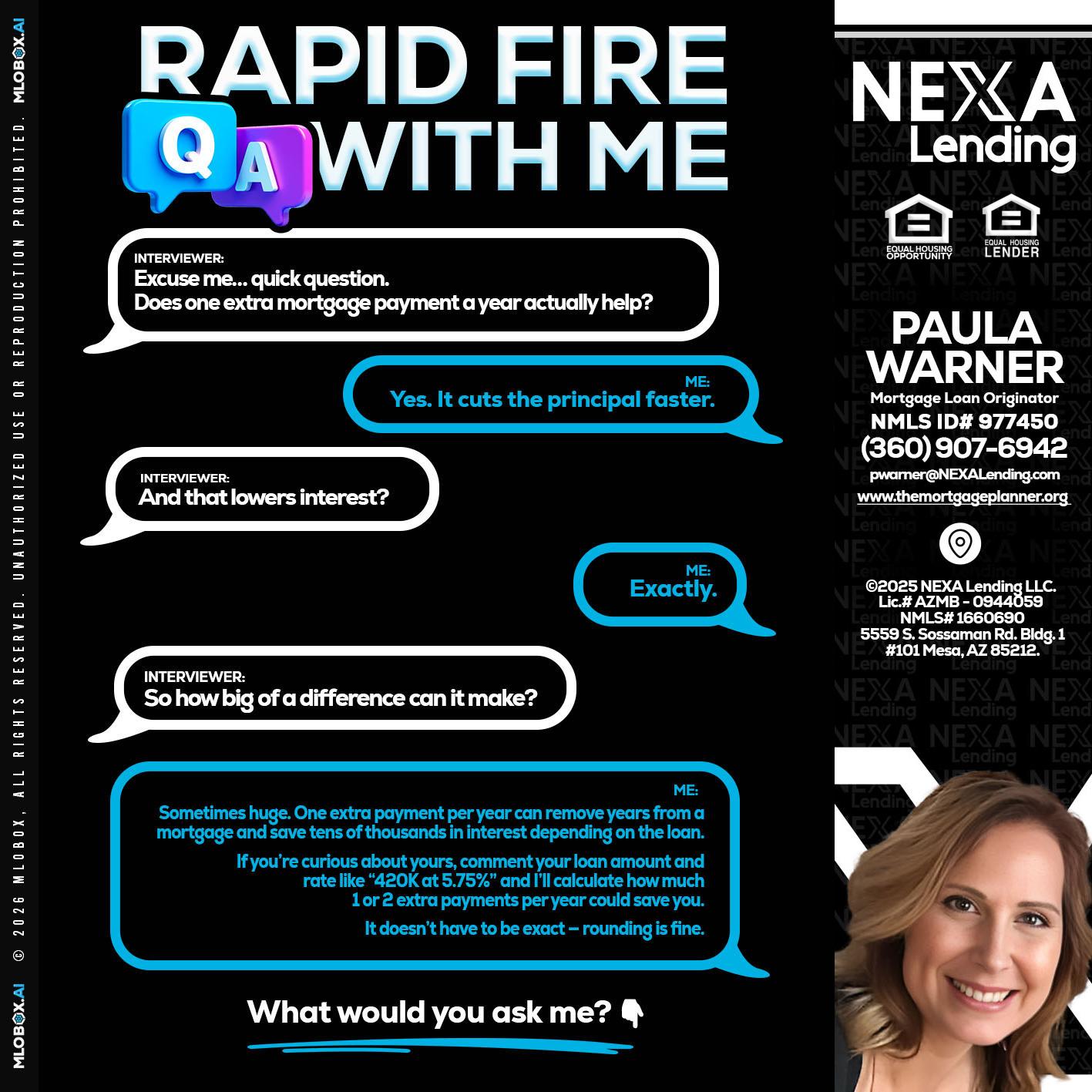 RAPID Q&A - Paula Warner -Mortgage Loan Originator