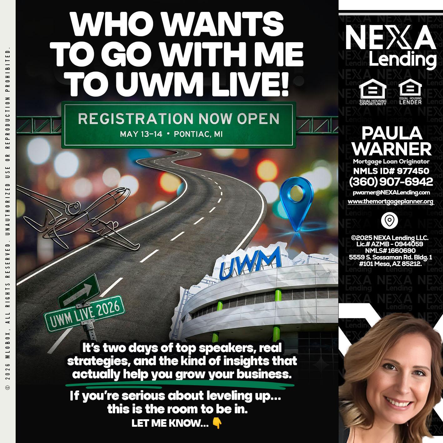 WHO WANTS - Paula Warner -Mortgage Loan Originator