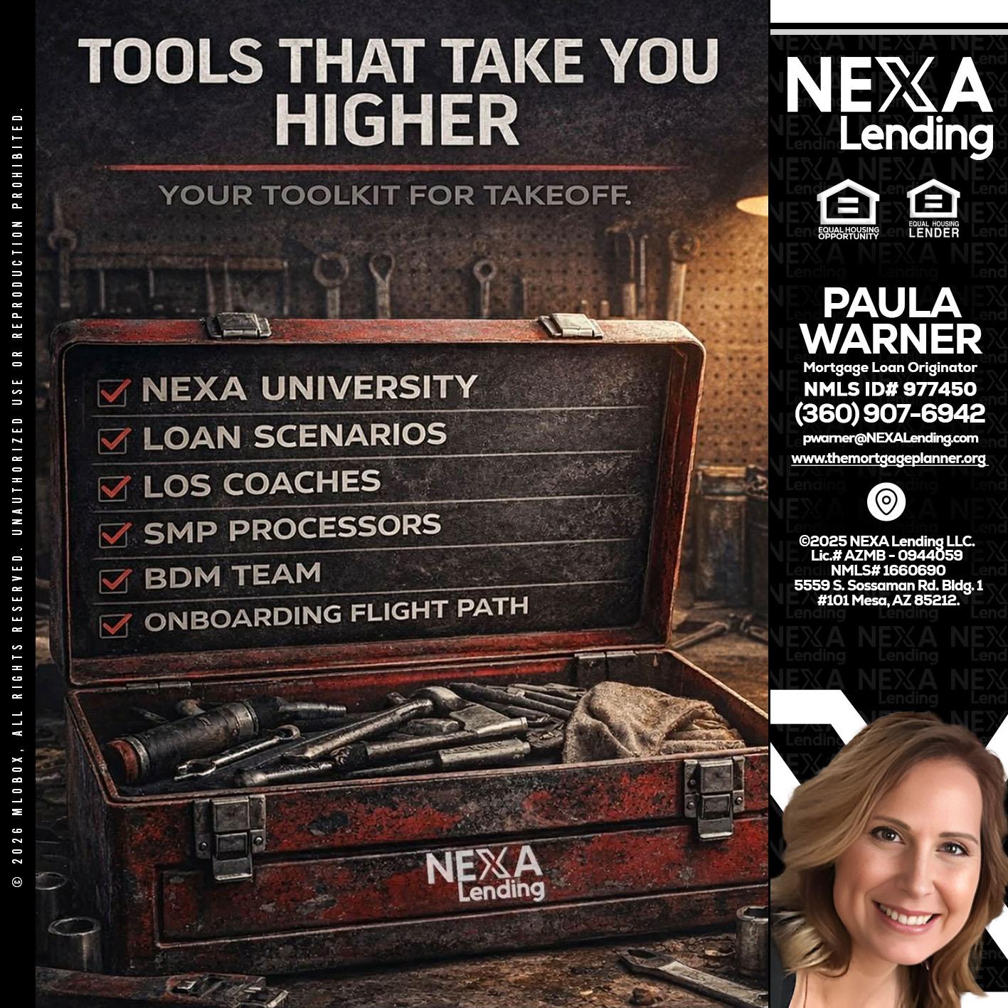 TOOLS THAT - Paula Warner -Mortgage Loan Originator