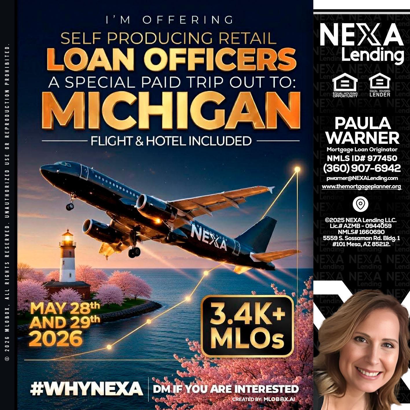 MICHIGAN TRIP - Paula Warner -Mortgage Loan Originator