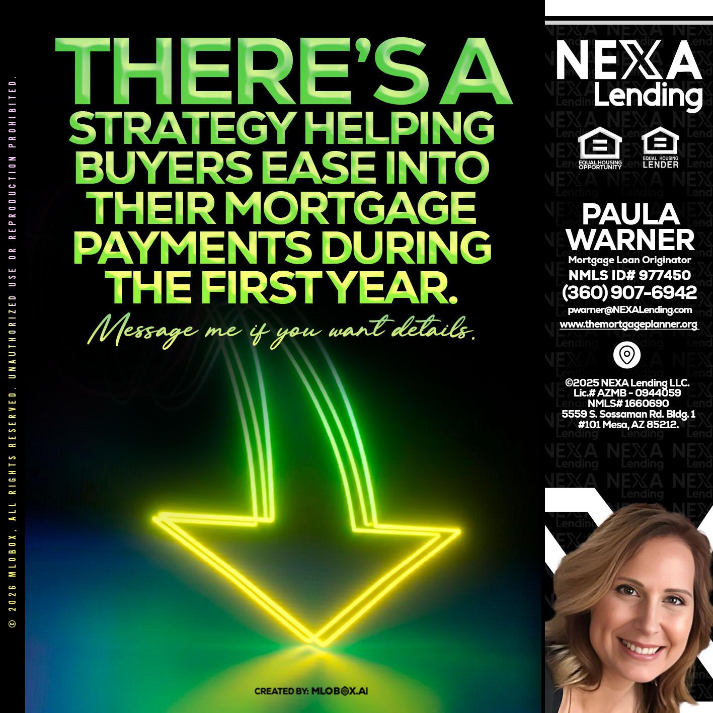 THERES A STATEGY - Paula Warner -Mortgage Loan Originator