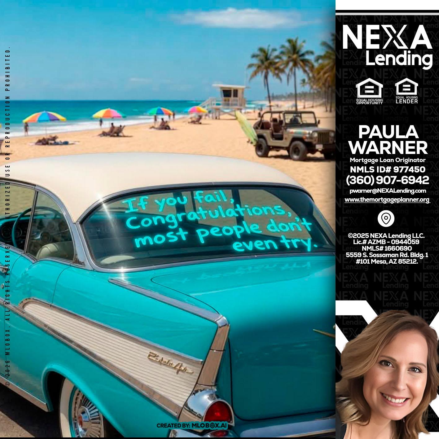 if you - Paula Warner -Mortgage Loan Originator
