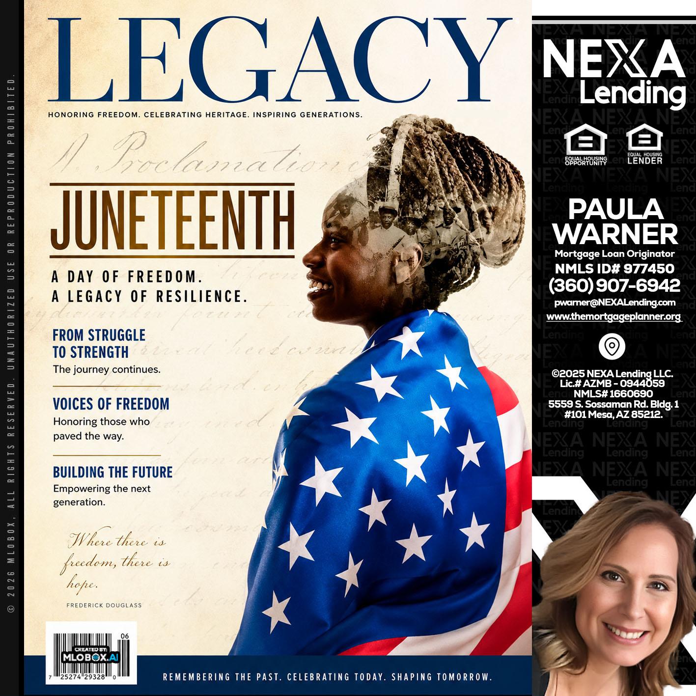 LEGACY - Paula Warner -Mortgage Loan Originator