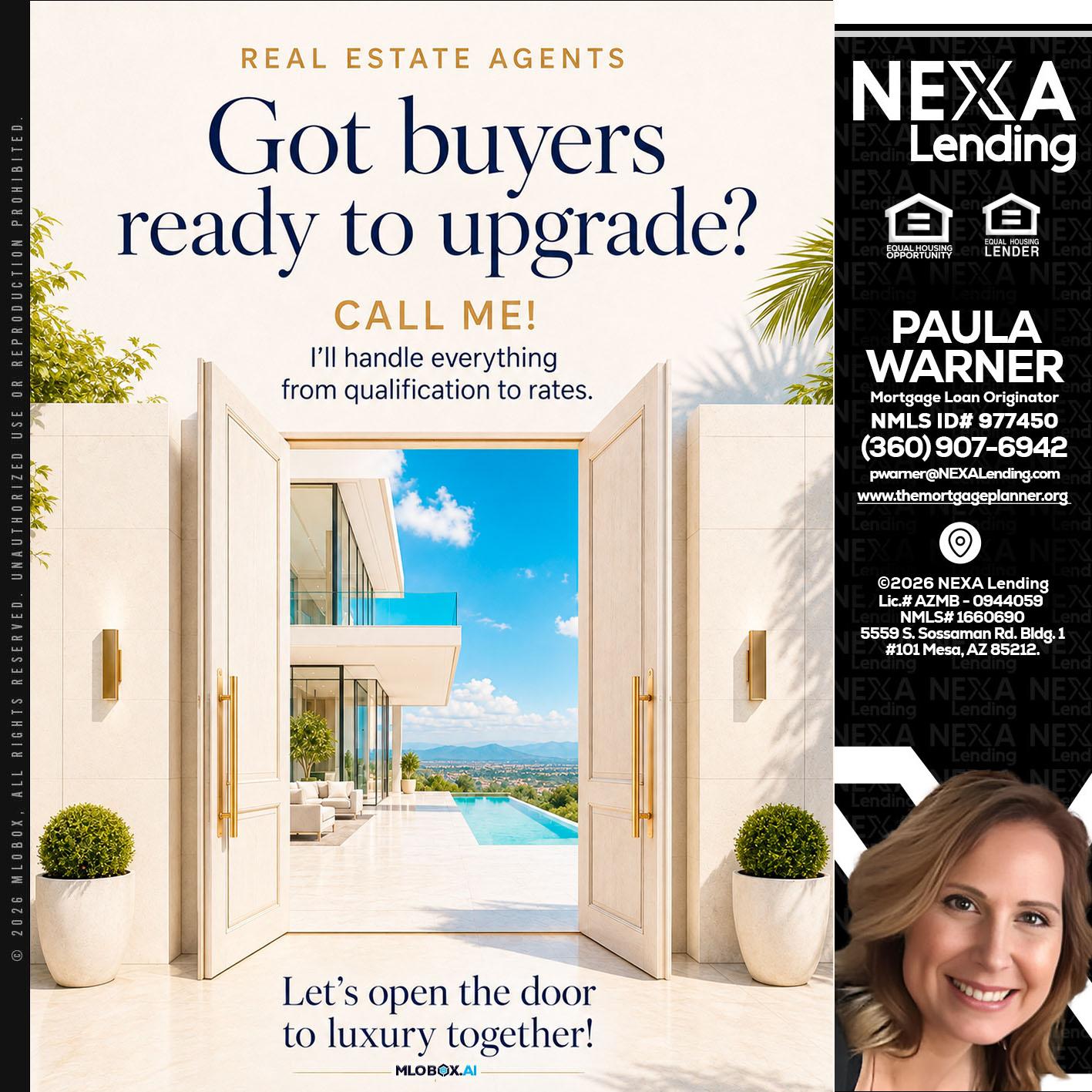 got buyers? - Paula Warner -Mortgage Loan Originator