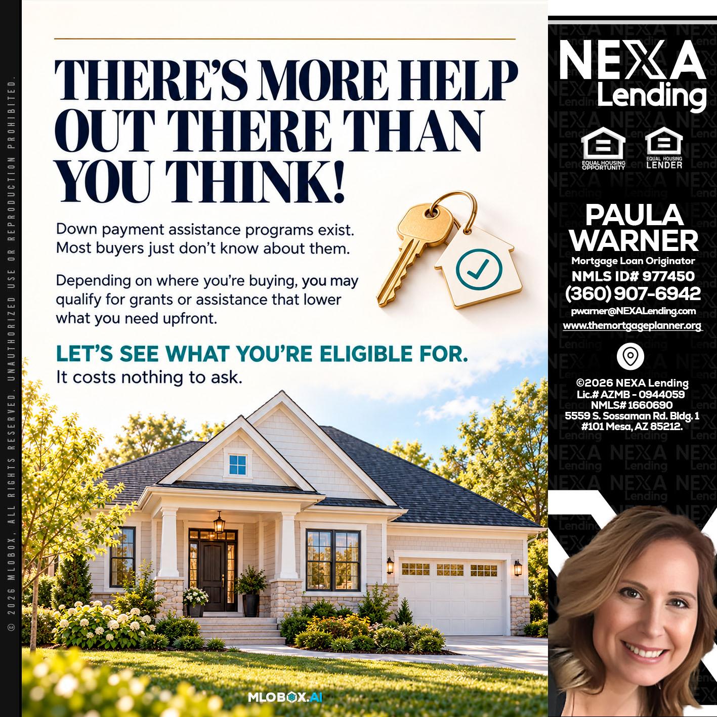 THERES MORE - Paula Warner -Mortgage Loan Originator